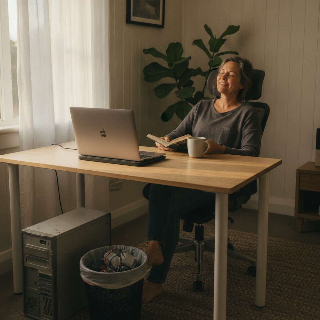 Laptop and desktop cleaning in Cleveland (2530) — an at-home owner pleased their computer runs cool and quiet again