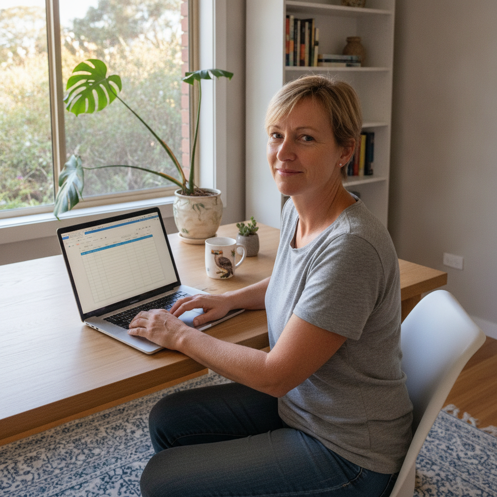 Professional computer clean-out in Cliftleigh (2321) — a happy New South Wales resident at home with a spotless, fast, quiet machine