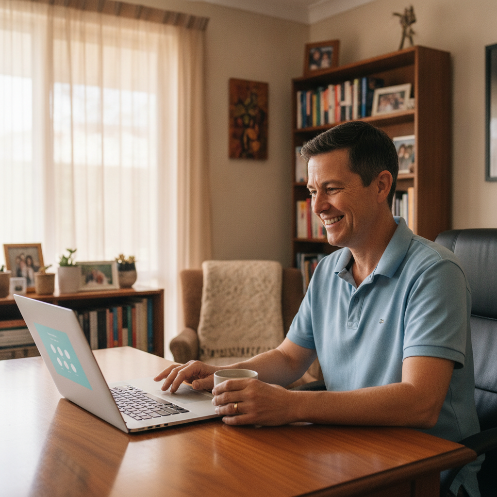 Computer cleaning in Cockburn Central (6164) — a local resident at home with a clean, fast, dust-free computer running cool and quiet