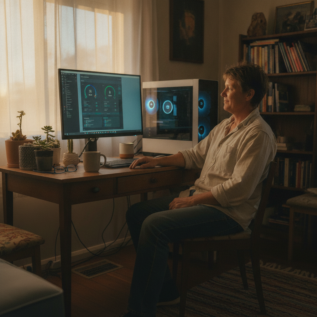 Laptop and desktop cleaning in Colly Blue (2343) — an at-home owner pleased their computer runs cool and quiet again