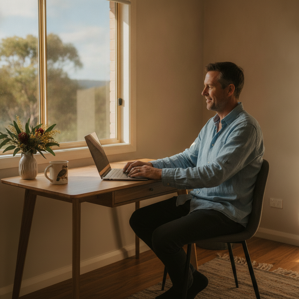 Computer cleaning in Colo Heights (2756) — a local resident at home with a clean, fast, dust-free computer running cool and quiet