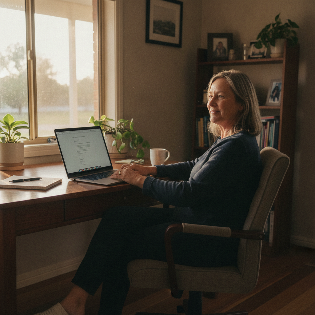 Computer cleaning in Cookardinia (2650) — a local resident at home with a clean, fast, dust-free computer running cool and quiet