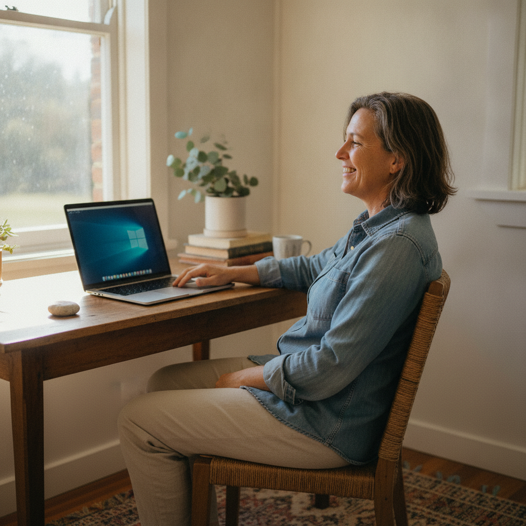 Computer cleaning in Cooma North (2630) — a local resident at home with a clean, fast, dust-free computer running cool and quiet