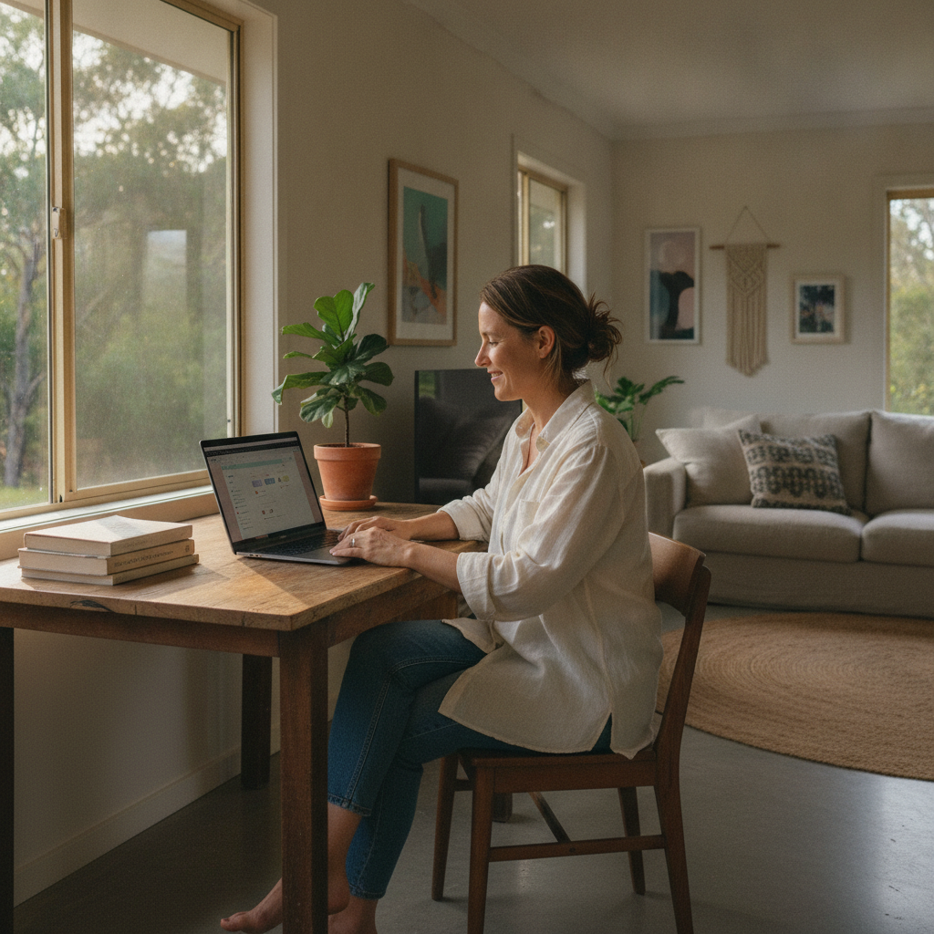 Computer cleaning in Coorabell (2479) — a local resident at home with a clean, fast, dust-free computer running cool and quiet
