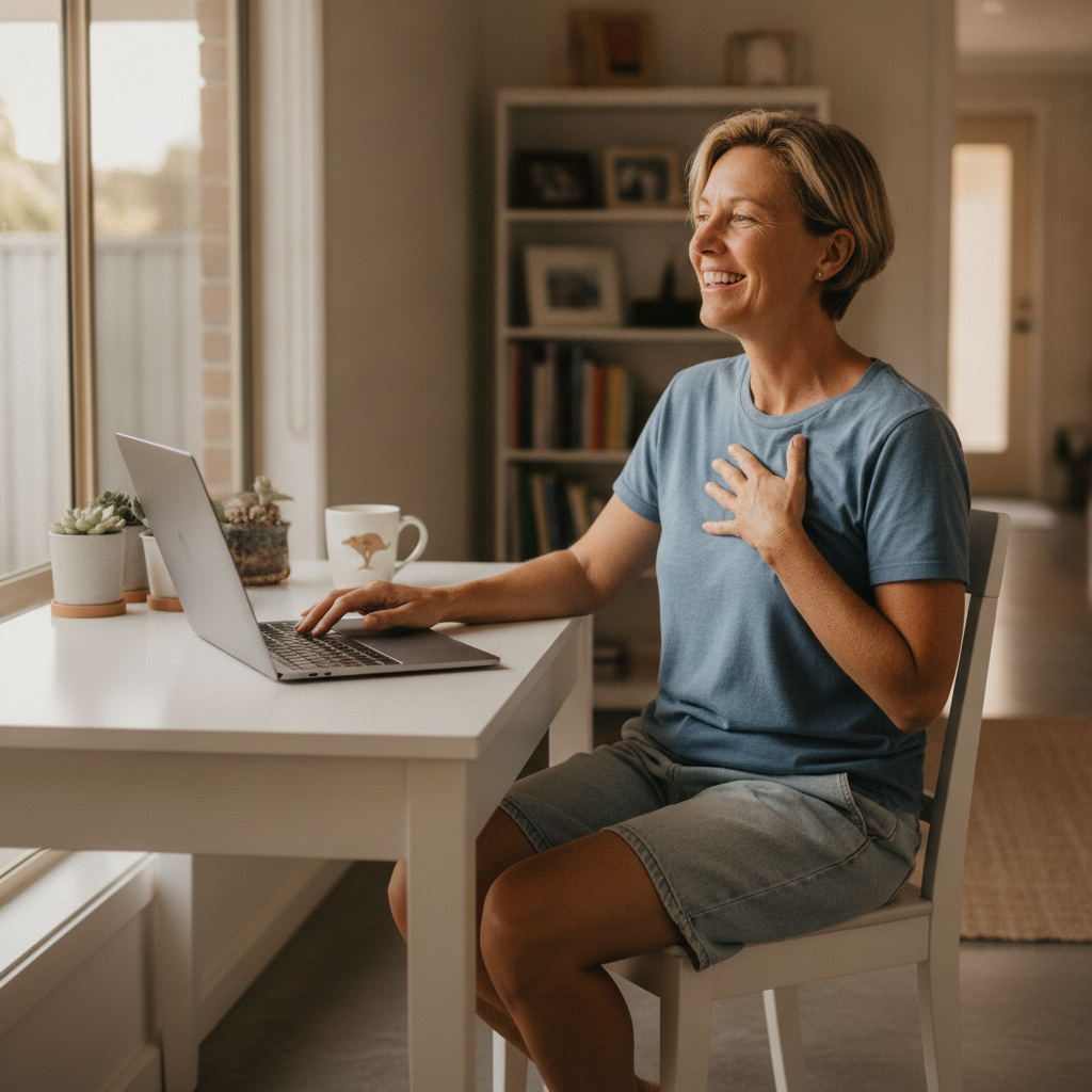Computer cleaning in Craigie (6025) — a local resident at home with a clean, fast, dust-free computer running cool and quiet