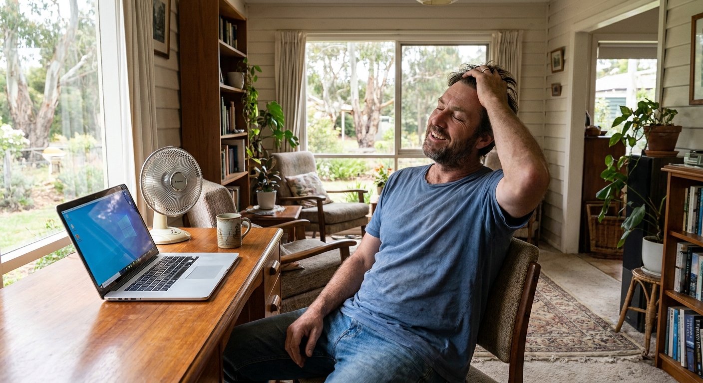 Computer cleaning in Crib Point (3919) — a local resident at home with a clean, fast, dust-free computer running cool and quiet