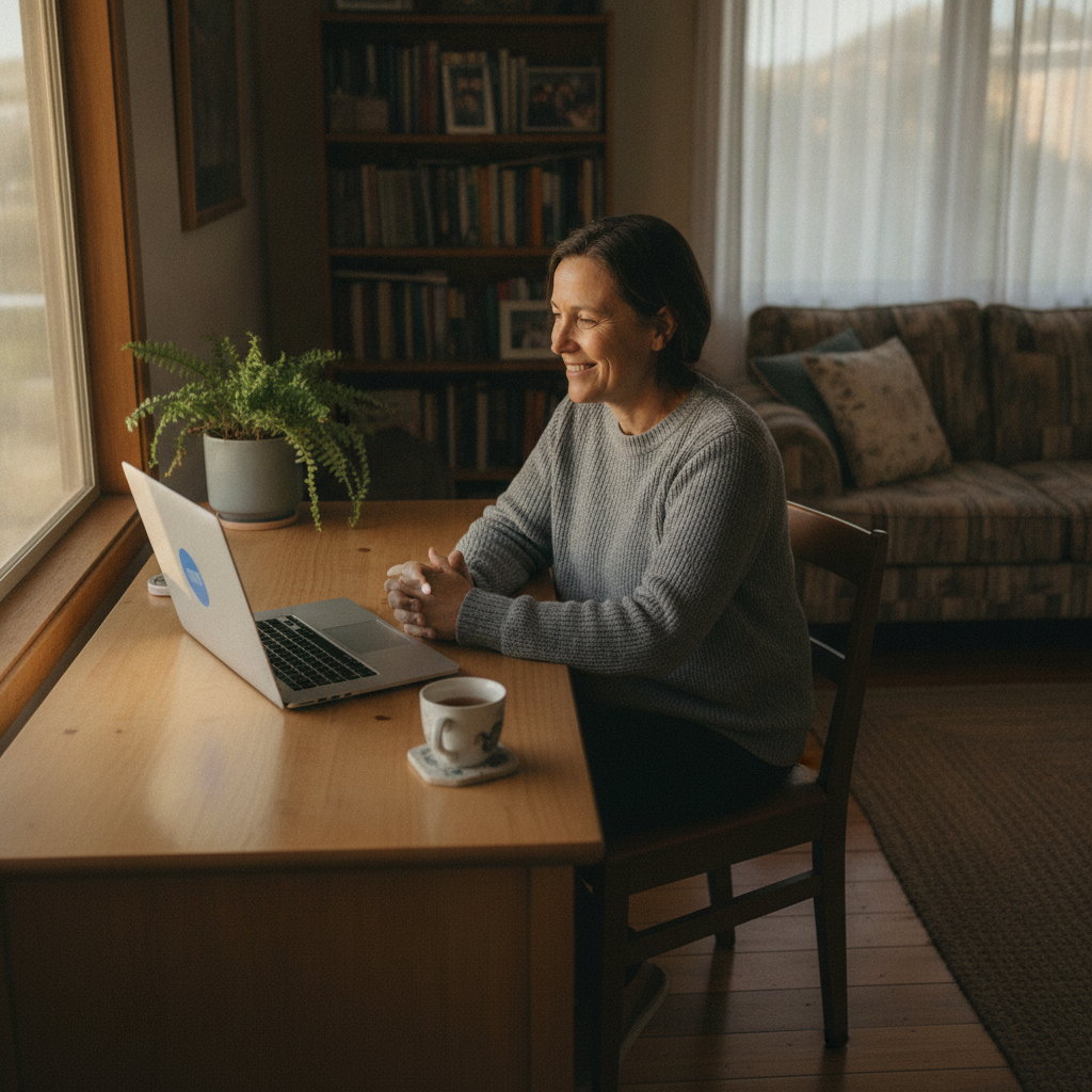 Computer cleaning in Cross Roads (2850) — a local resident at home with a clean, fast, dust-free computer running cool and quiet
