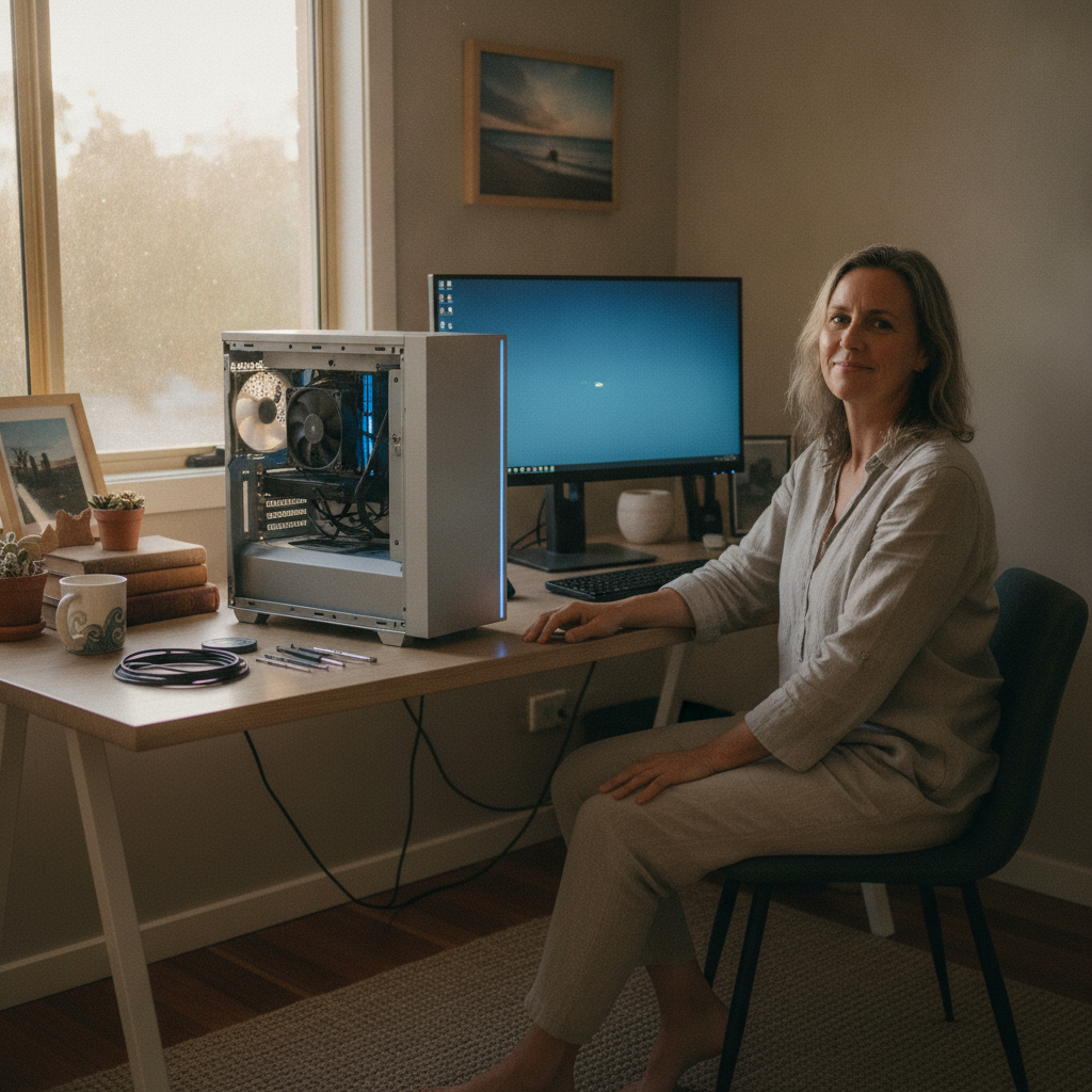Computer cleaning in Crowther Island (2460) — a local resident at home with a clean, fast, dust-free computer running cool and quiet