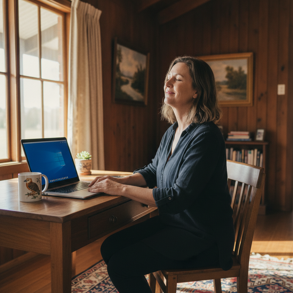 Computer cleaning in Cryon (2832) — a local resident at home with a clean, fast, dust-free computer running cool and quiet