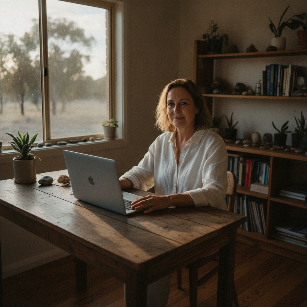 Professional computer clean-out in Cubba (2835) — a happy New South Wales resident at home with a spotless, fast, quiet machine