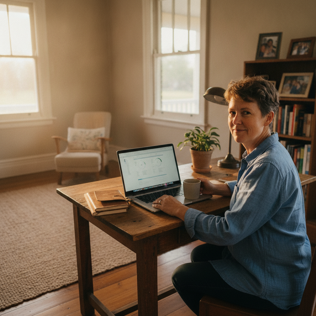 Computer cleaning in Culcairn (2660) — a local resident at home with a clean, fast, dust-free computer running cool and quiet