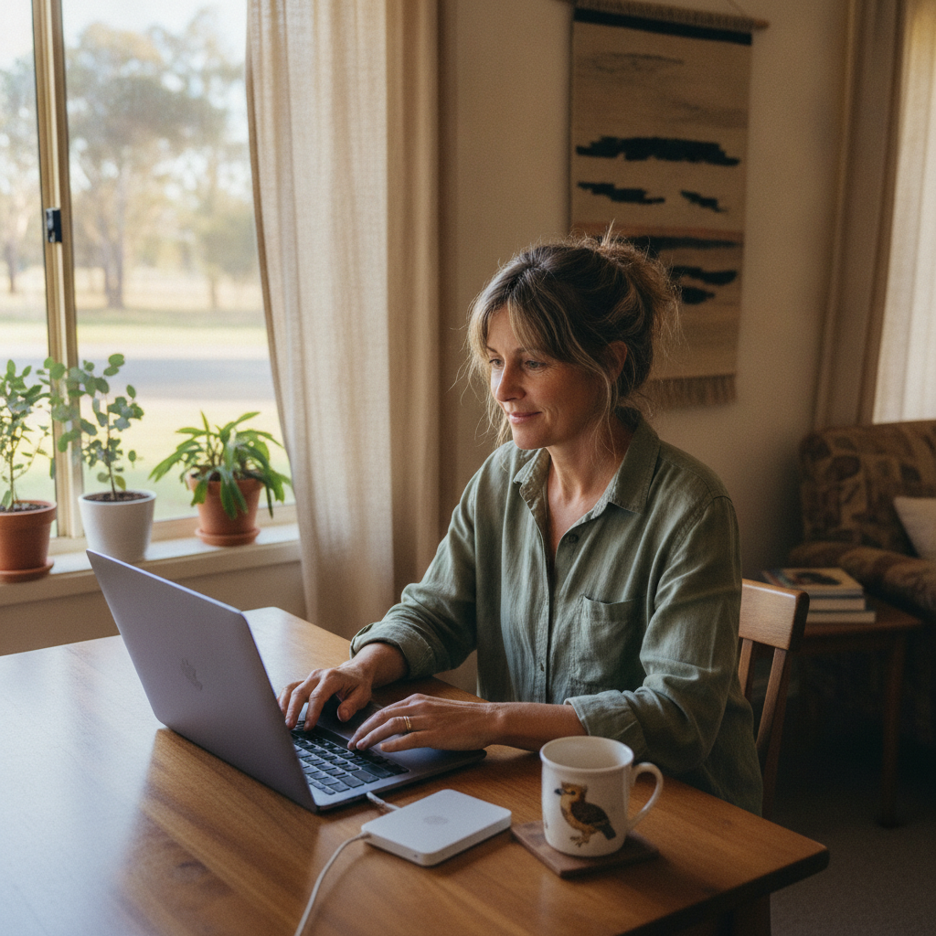Computer cleaning in Dangar (2309) — a local resident at home with a clean, fast, dust-free computer running cool and quiet