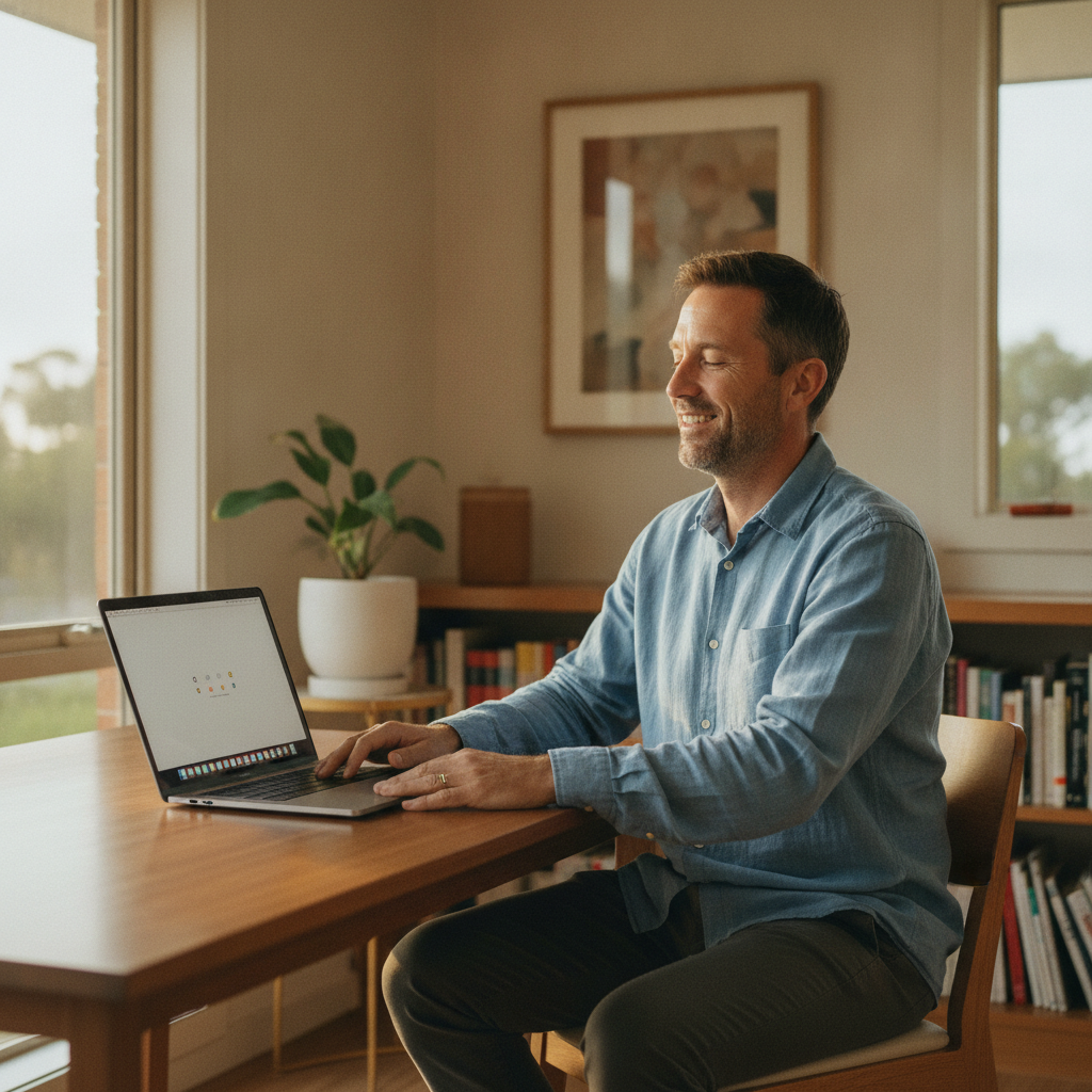 Computer cleaning in Dangarsleigh (2350) — a local resident at home with a clean, fast, dust-free computer running cool and quiet