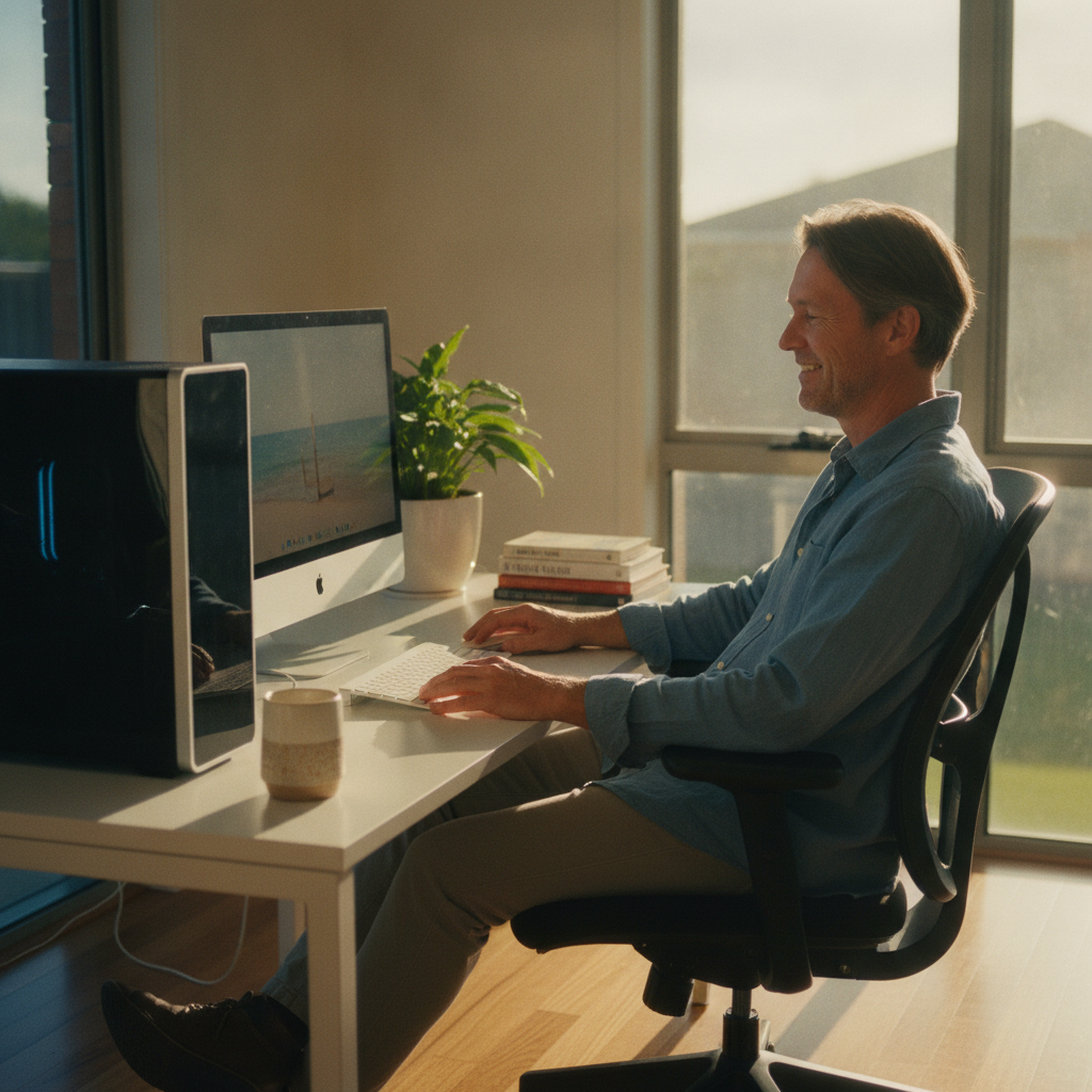 Computer cleaning in Darch (6065) — a local resident at home with a clean, fast, dust-free computer running cool and quiet