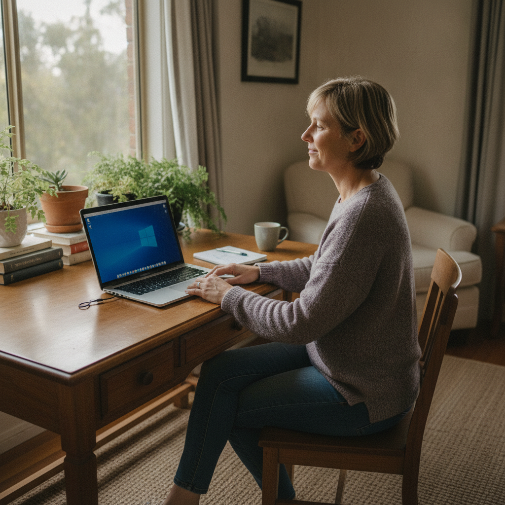 Computer cleaning in Darkes Forest (2508) — a local resident at home with a clean, fast, dust-free computer running cool and quiet