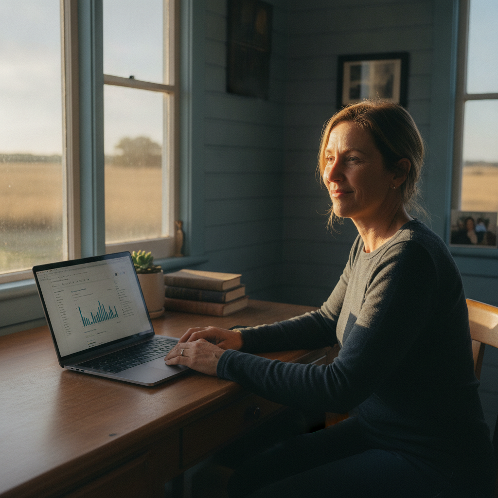 Computer cleaning in Darling Downs (6122) — a local resident at home with a clean, fast, dust-free computer running cool and quiet