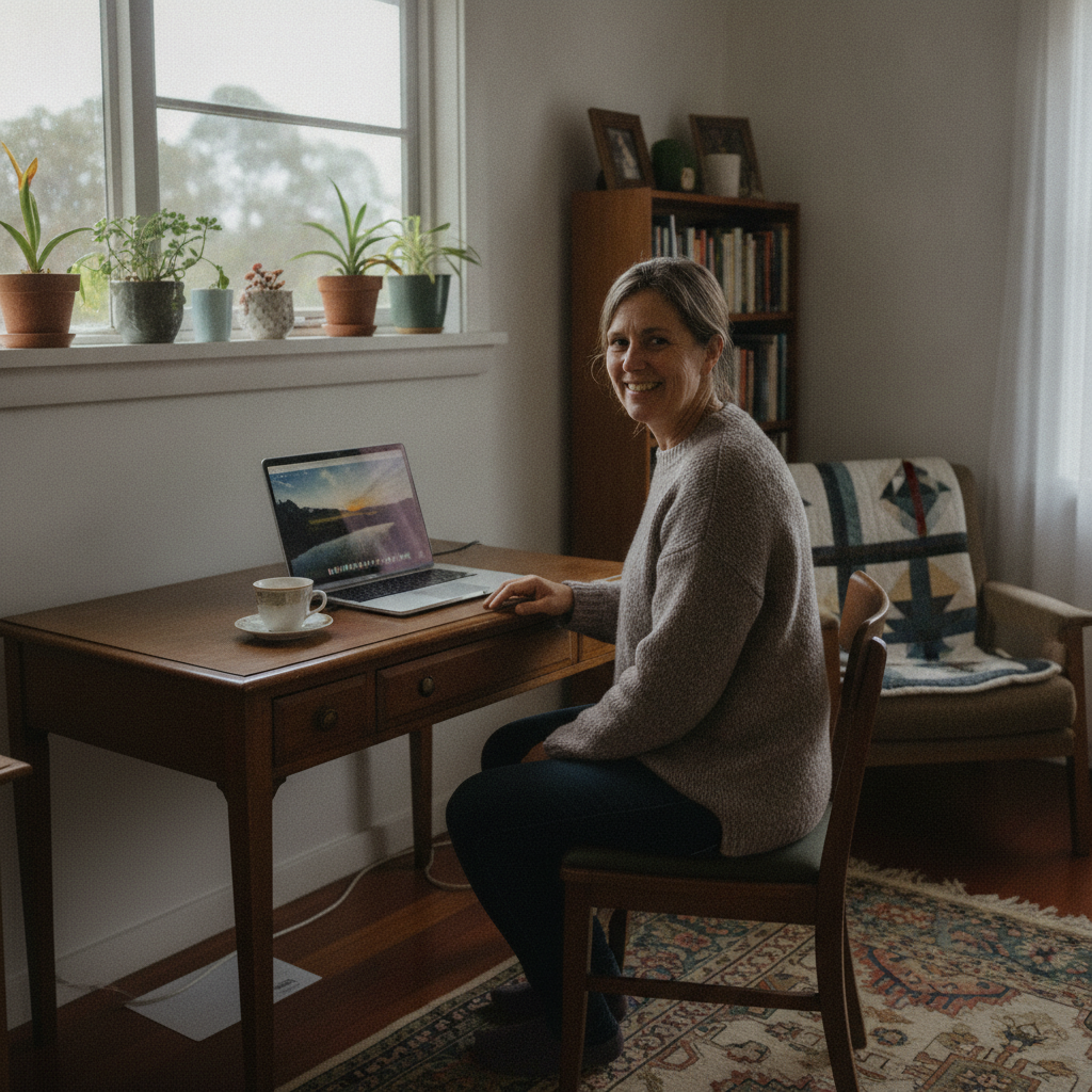 Computer cleaning in Deddington (7212) — a local resident at home with a clean, fast, dust-free computer running cool and quiet