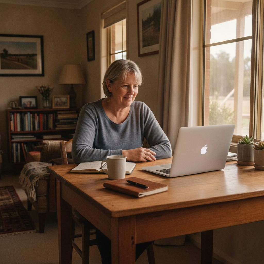 Computer cleaning in Derriwong (2877) — a local resident at home with a clean, fast, dust-free computer running cool and quiet