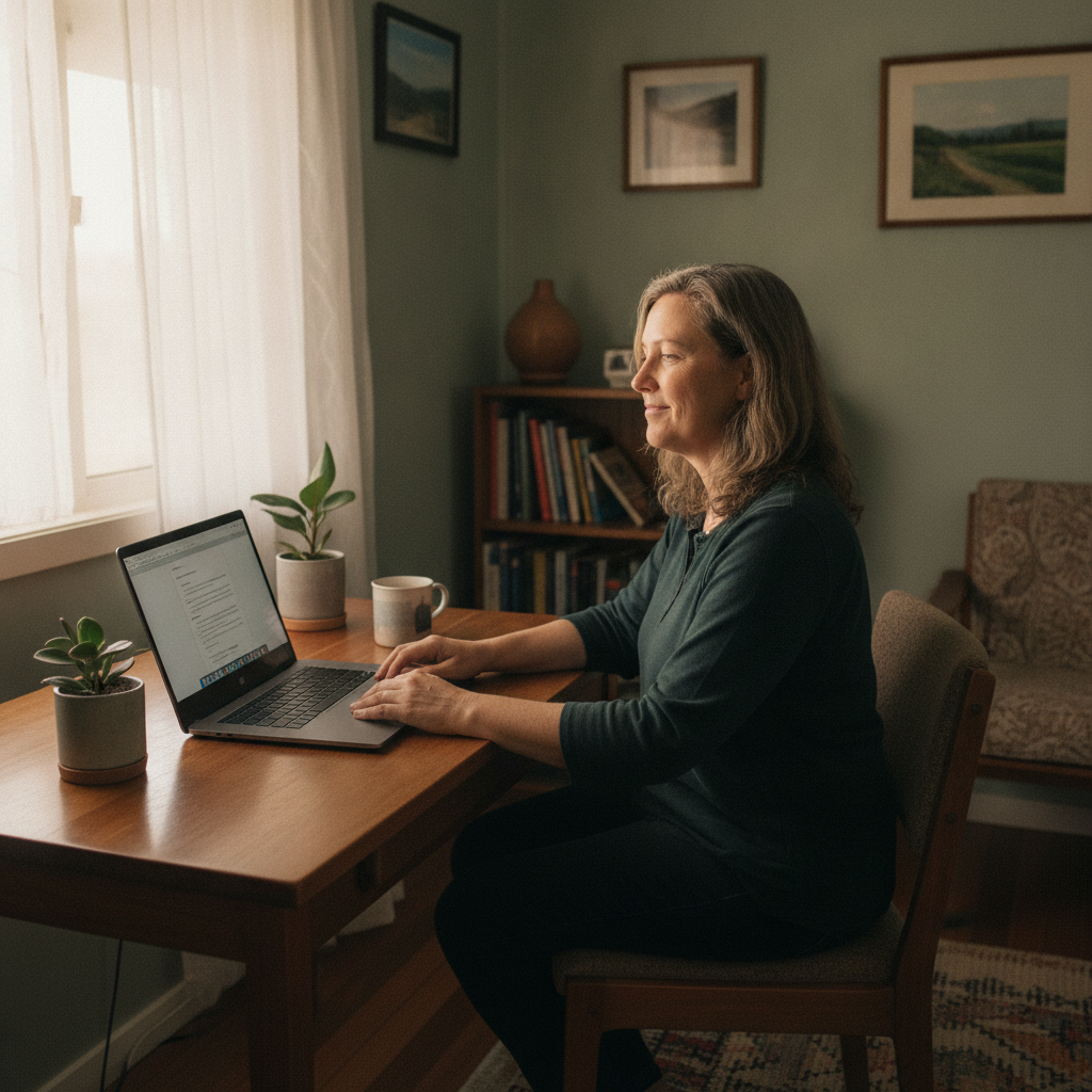 Computer cleaning in Donnellyville (2447) — a local resident at home with a clean, fast, dust-free computer running cool and quiet