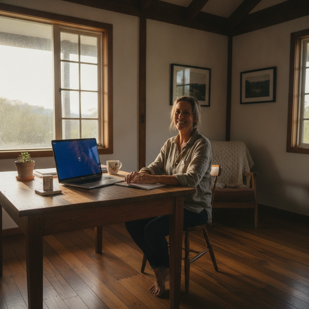 Computer cleaning in Dorroughby (2480) — a local resident at home with a clean, fast, dust-free computer running cool and quiet