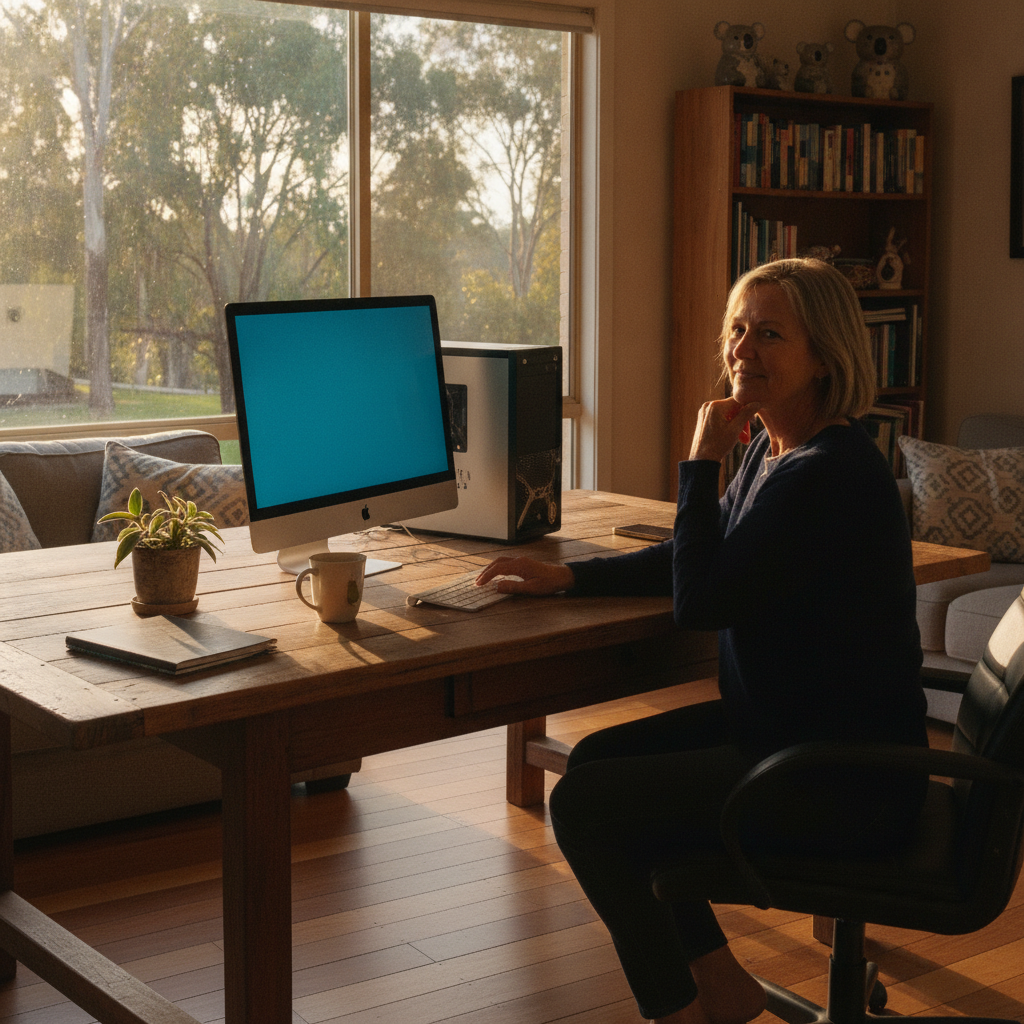 Computer cleaning in Duck Creek (2469) — a local resident at home with a clean, fast, dust-free computer running cool and quiet