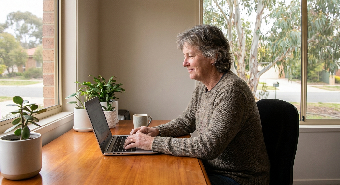 Computer cleaning in Duffy (2611) — a local resident at home with a clean, fast, dust-free computer running cool and quiet