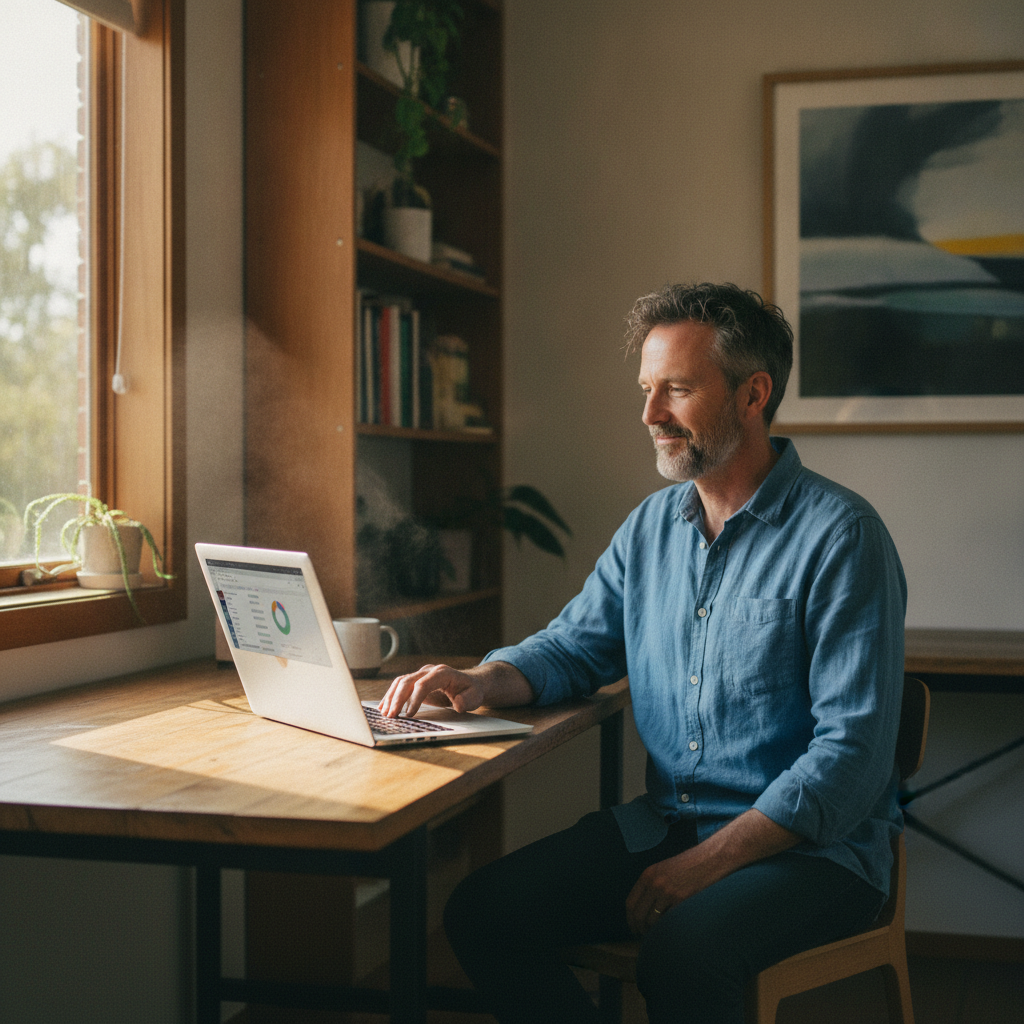 Computer cleaning in Dunville Loop (2849) — a local resident at home with a clean, fast, dust-free computer running cool and quiet