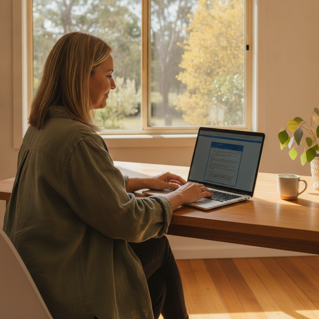 Computer cleaning in Dyers Crossing (2429) — a local resident at home with a clean, fast, dust-free computer running cool and quiet