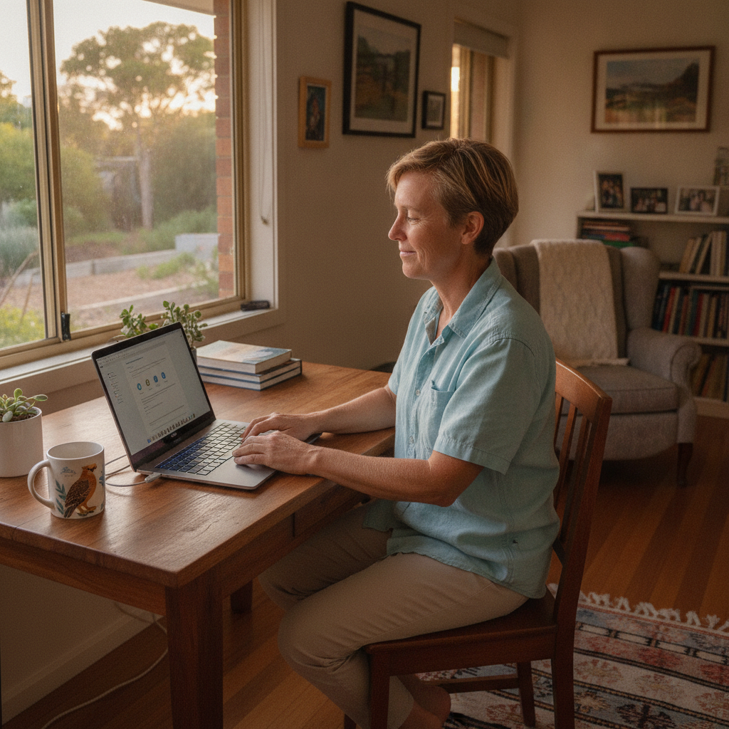 Computer cleaning in East Bunbury (6230) — a local resident at home with a clean, fast, dust-free computer running cool and quiet