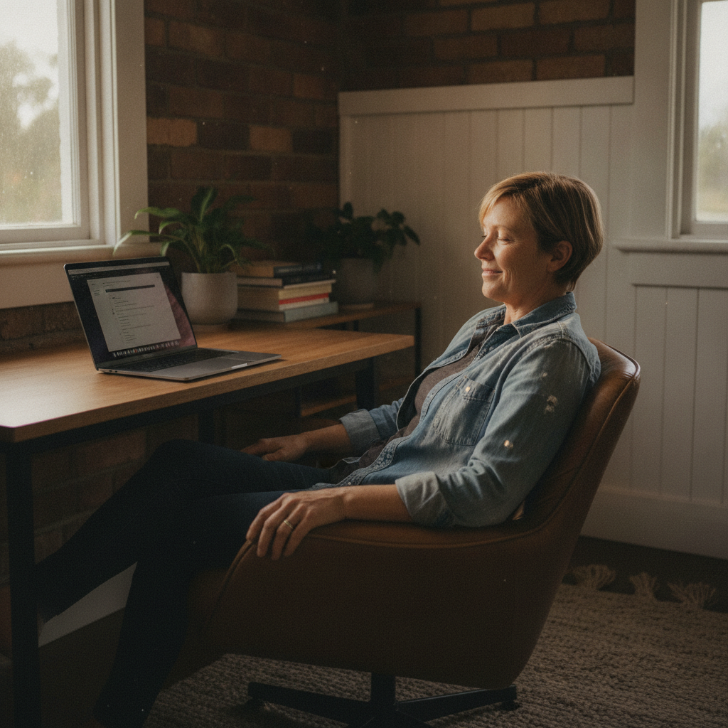 Computer cleaning in East Launceston (7250) — a local resident at home with a clean, fast, dust-free computer running cool and quiet