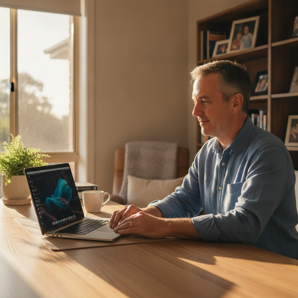 Computer cleaning in East Maitland (2323) — a local resident at home with a clean, fast, dust-free computer running cool and quiet