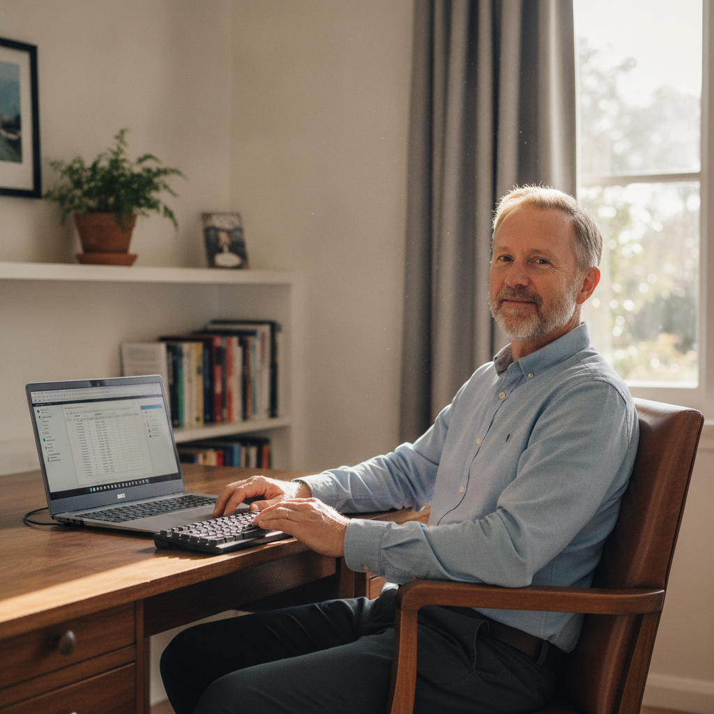 Computer cleaning in East Ryde (2113) — a local resident at home with a clean, fast, dust-free computer running cool and quiet