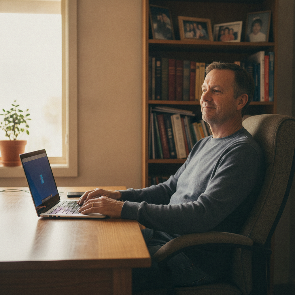 Computer cleaning in Elizabeth South (5112) — a local resident at home with a clean, fast, dust-free computer running cool and quiet