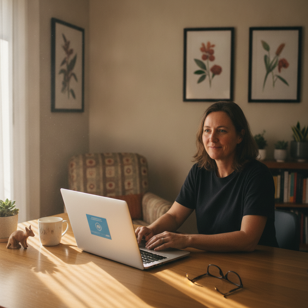 Computer cleaning in Ellerslie (2729) — a local resident at home with a clean, fast, dust-free computer running cool and quiet