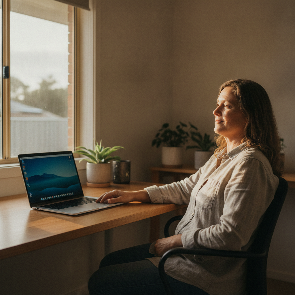 Computer cleaning in Emu Plains (2750) — a local resident at home with a clean, fast, dust-free computer running cool and quiet