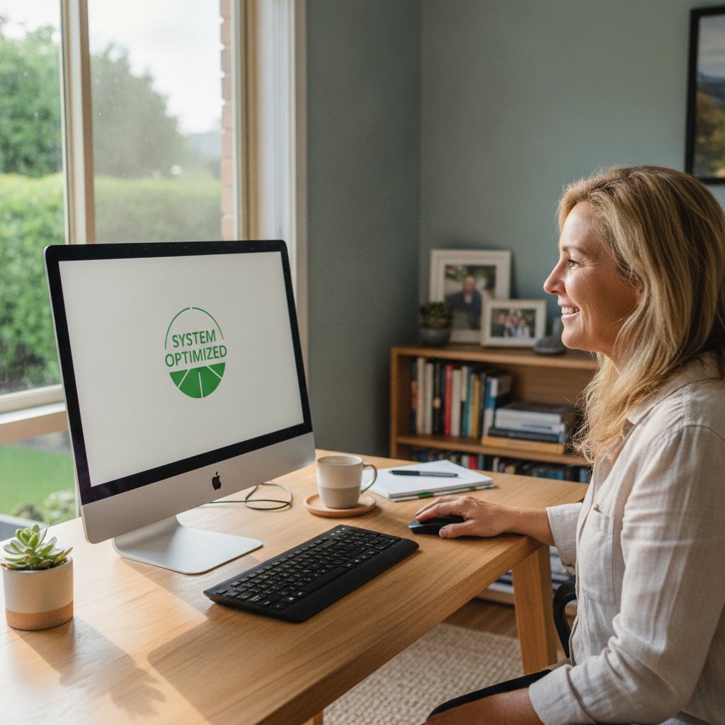 Laptop and desktop cleaning in Erina Heights (2260) — an at-home owner pleased their computer runs cool and quiet again