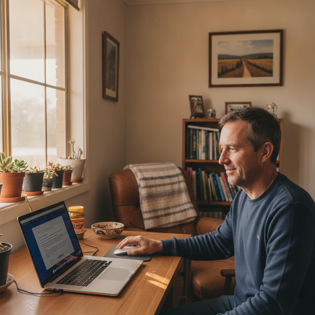 Computer cleaning in Euchareena (2866) — a local resident at home with a clean, fast, dust-free computer running cool and quiet