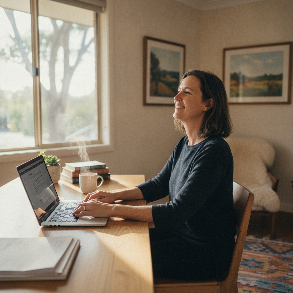 Computer cleaning in Evanston Park (5116) — a local resident at home with a clean, fast, dust-free computer running cool and quiet
