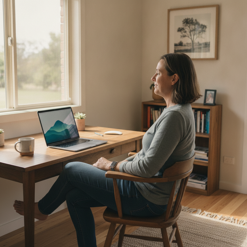 Professional computer clean-out in Fairholme (2871) — a happy New South Wales resident at home with a spotless, fast, quiet machine