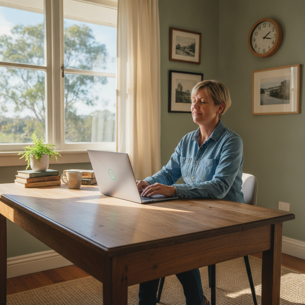 Computer cleaning in Fawcetts Plain (2474) — a local resident at home with a clean, fast, dust-free computer running cool and quiet