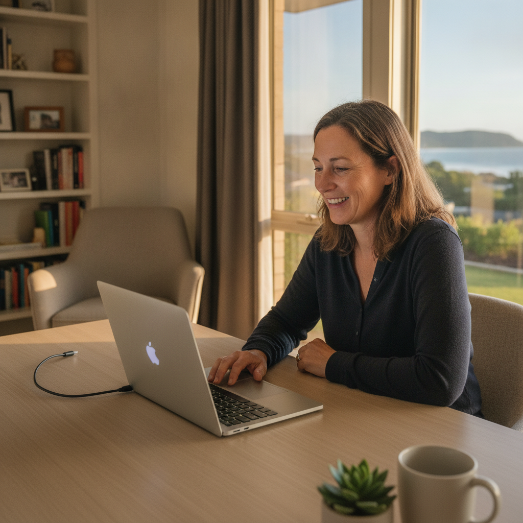 Computer cleaning in Flinders (2529) — a local resident at home with a clean, fast, dust-free computer running cool and quiet