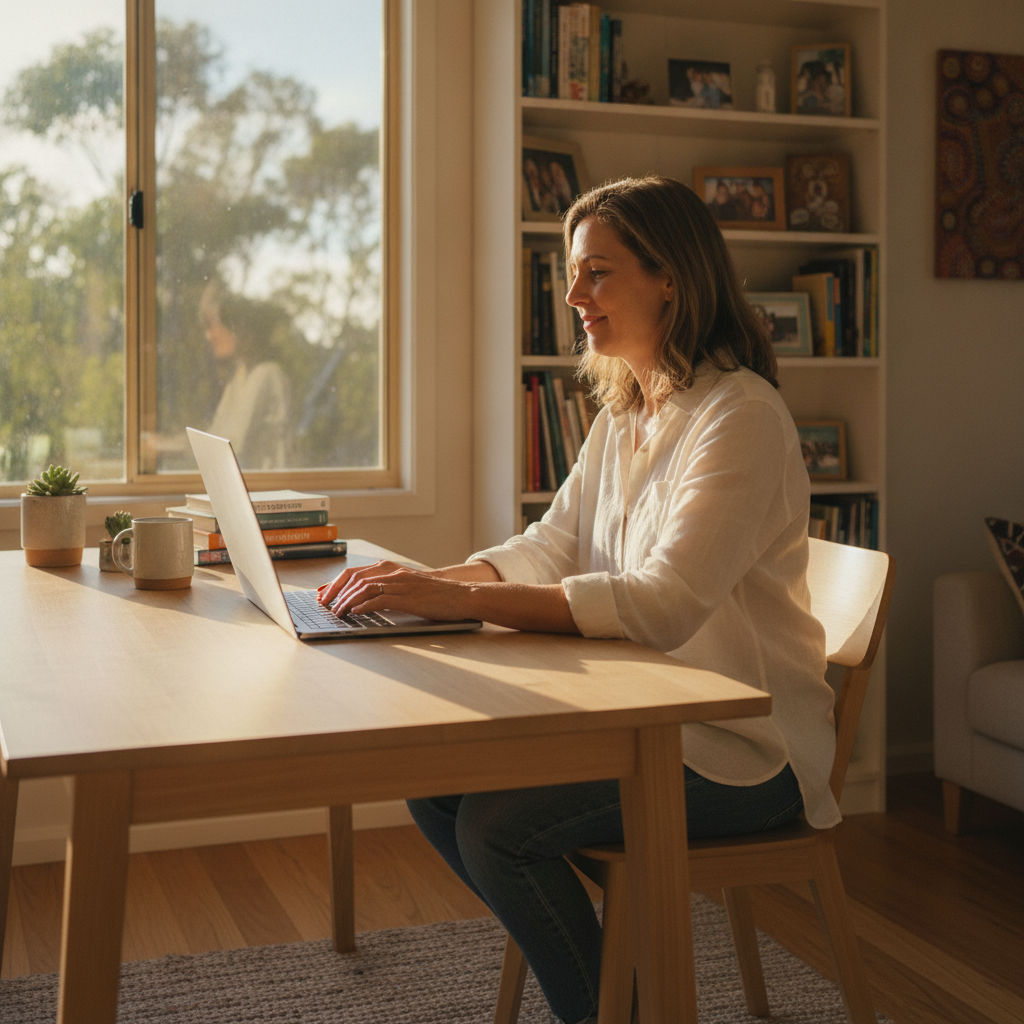 Computer cleaning in Forestdale (4118) — a local resident at home with a clean, fast, dust-free computer running cool and quiet