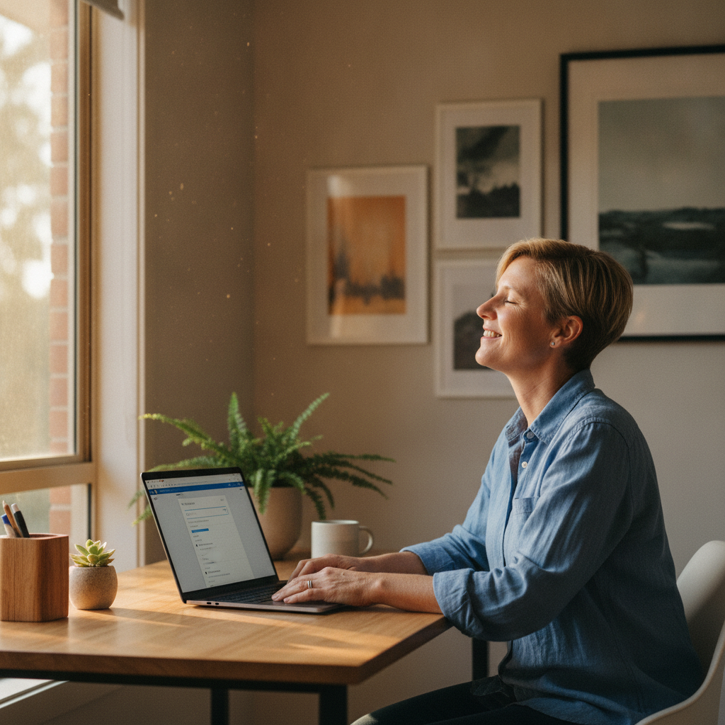 Computer cleaning in Frewville (5063) — a local resident at home with a clean, fast, dust-free computer running cool and quiet