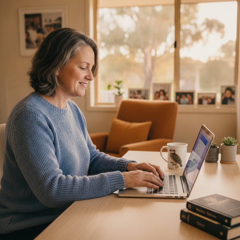 Computer cleaning in Gilles Plains (5086) — a local resident at home with a clean, fast, dust-free computer running cool and quiet