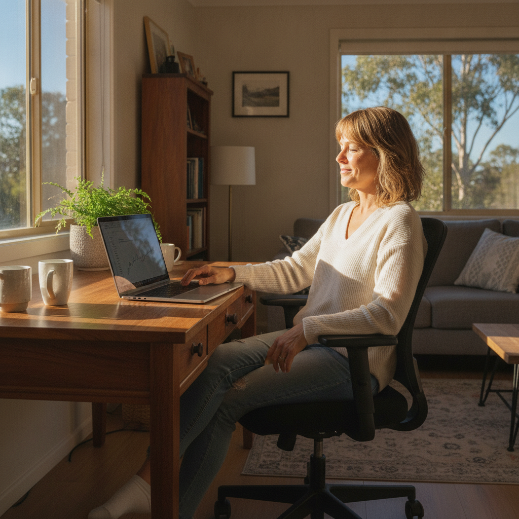 Computer cleaning in Ginghi (2849) — a local resident at home with a clean, fast, dust-free computer running cool and quiet