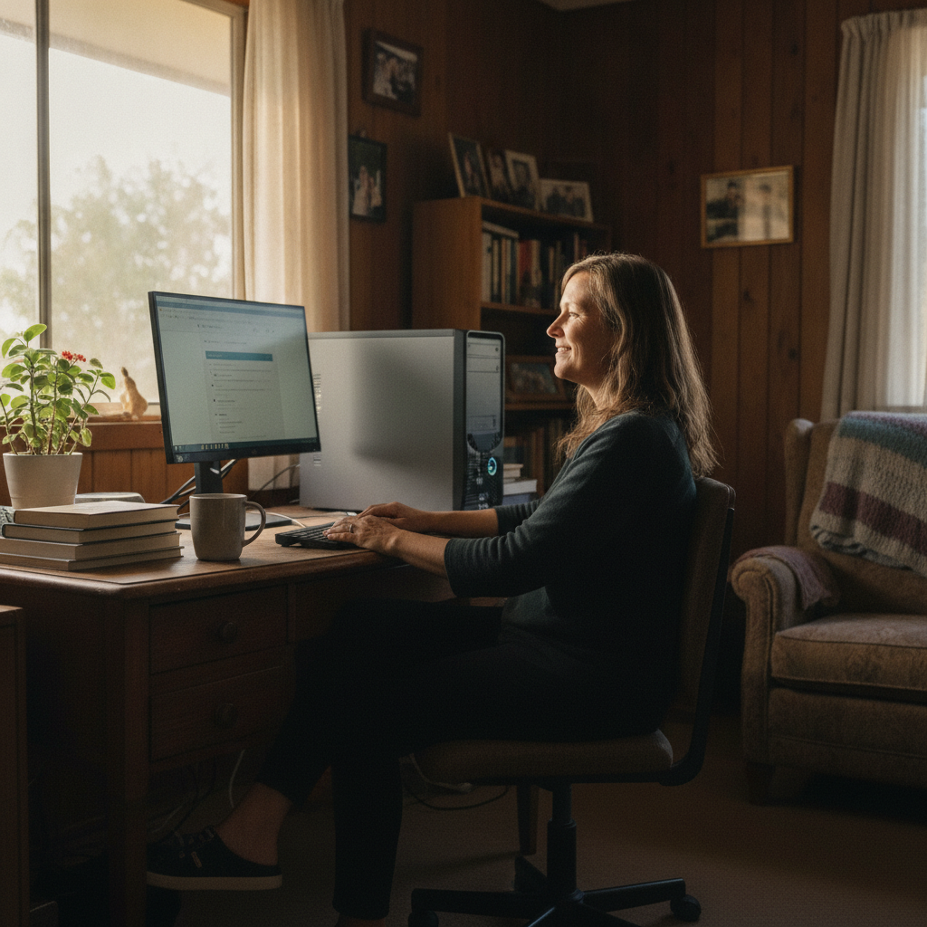Computer cleaning in Girilambone (2831) — a local resident at home with a clean, fast, dust-free computer running cool and quiet