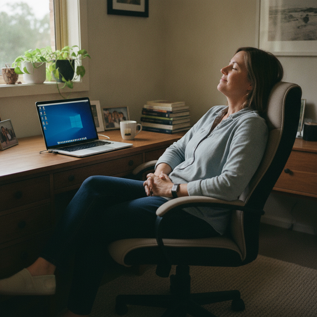 Computer cleaning in Glenfield (2167) — a local resident at home with a clean, fast, dust-free computer running cool and quiet