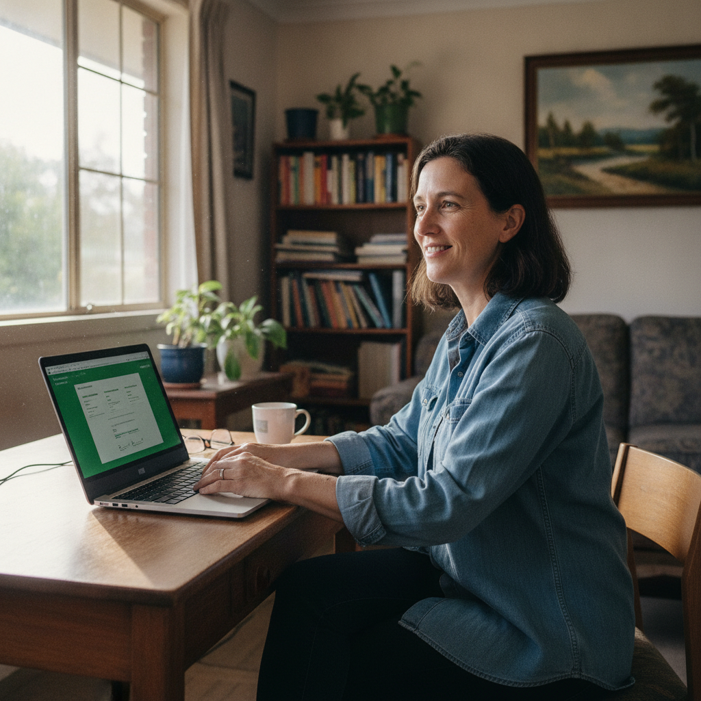Computer cleaning in Gleniffer (2454) — a local resident at home with a clean, fast, dust-free computer running cool and quiet