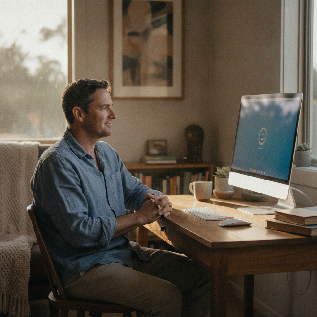 Computer cleaning in Glenrock (2337) — a local resident at home with a clean, fast, dust-free computer running cool and quiet