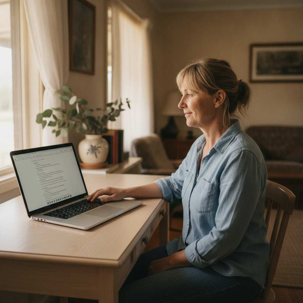Computer cleaning in Goodnight (2736) — a local resident at home with a clean, fast, dust-free computer running cool and quiet